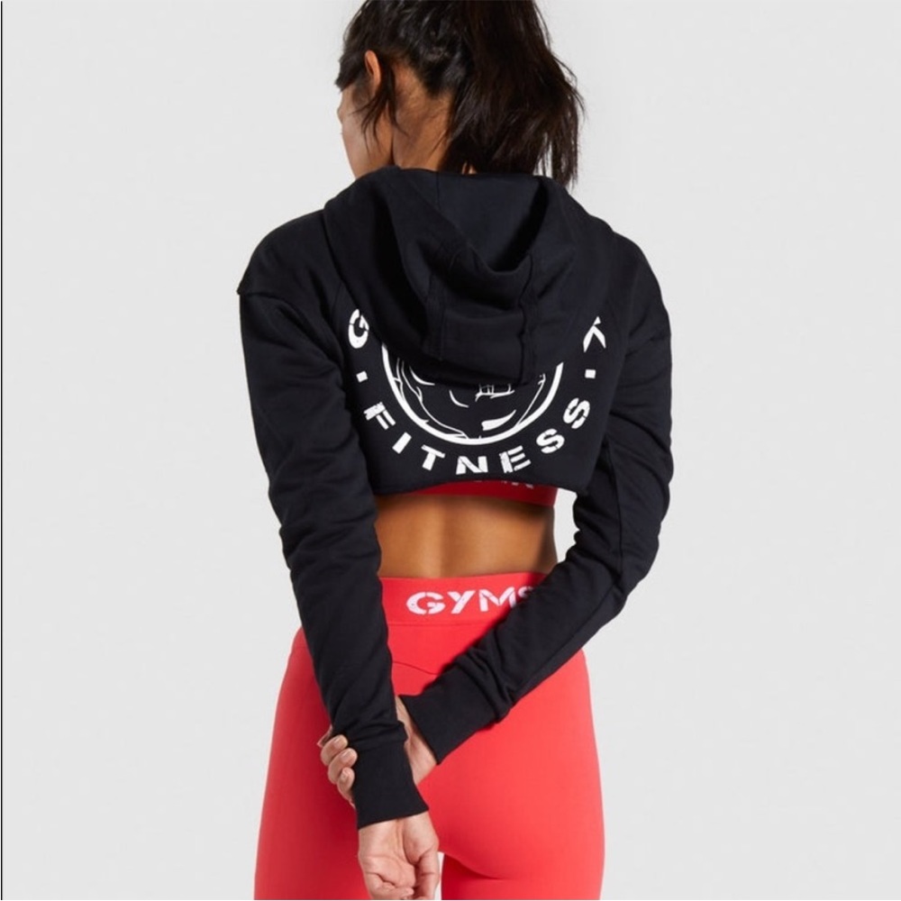 Gymshark Legacy Super Cropped Jaw-String Hoodie - image 3